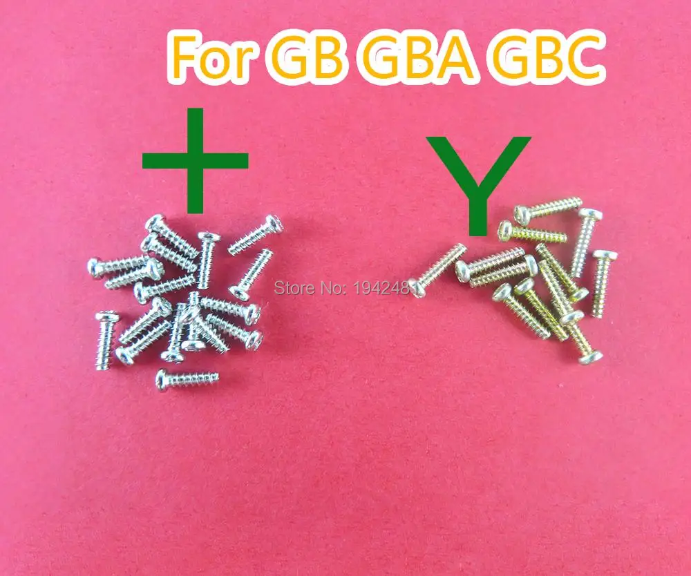 Repuesto de 50 piezas para Gameboy + Cross Y Tri Wing Screw, carcasa triangular para consola de juegos GB GBA GBC
