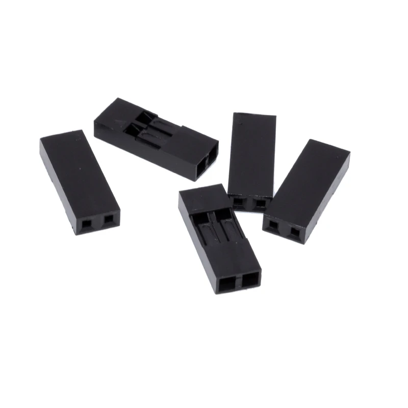 Juego de 20 conectores Dupont de 2,54mm, enchufe de carcasa de plástico de una sola fila, 1P 2P 3P 4P 5P 6P 7P 8P 9P 10P con Terminal hembra - imagen 4