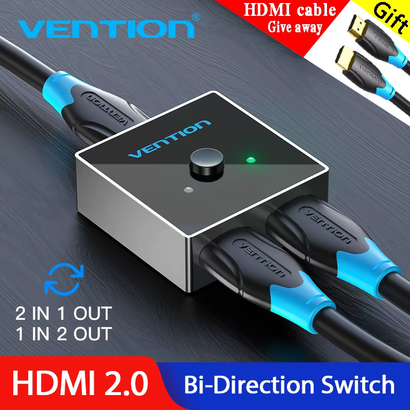 Vention Switch HDMI 8K 4K 2.1 - Conmutador 1x2/2x1 para PS5 TV - imagen 2