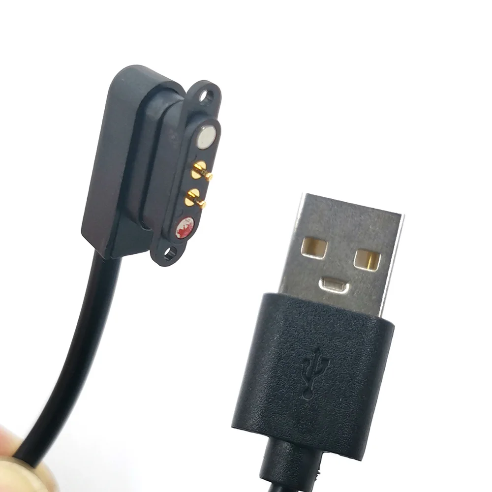 Conector USB a pin Pogo magnético con resorte, paso de 2 pines, 2,8mm, orificio pasante, macho hembra, 2A, 36V CC, Cable de sonda de carga de energía - imagen 4