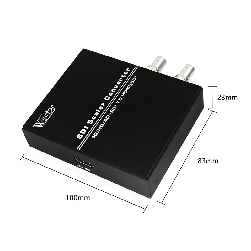 Compatible con SDI a HDMI, salida SDI a SDI, convertidor de escalador compatible con HDMI, adaptador de escalador BNC, compatible con 1080P SD-SDI/HD-SDI/3G-SDI