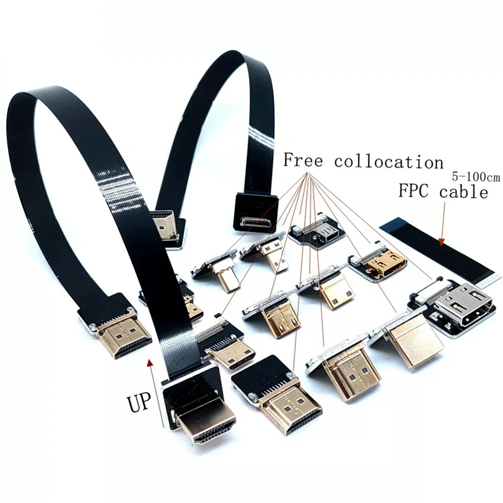 HD-kompatibel kabel flexible wen Yuntai FPV von Dajiang linie HD estándar HD ellenbogen kabel flexible 5-100cm - imagen 2