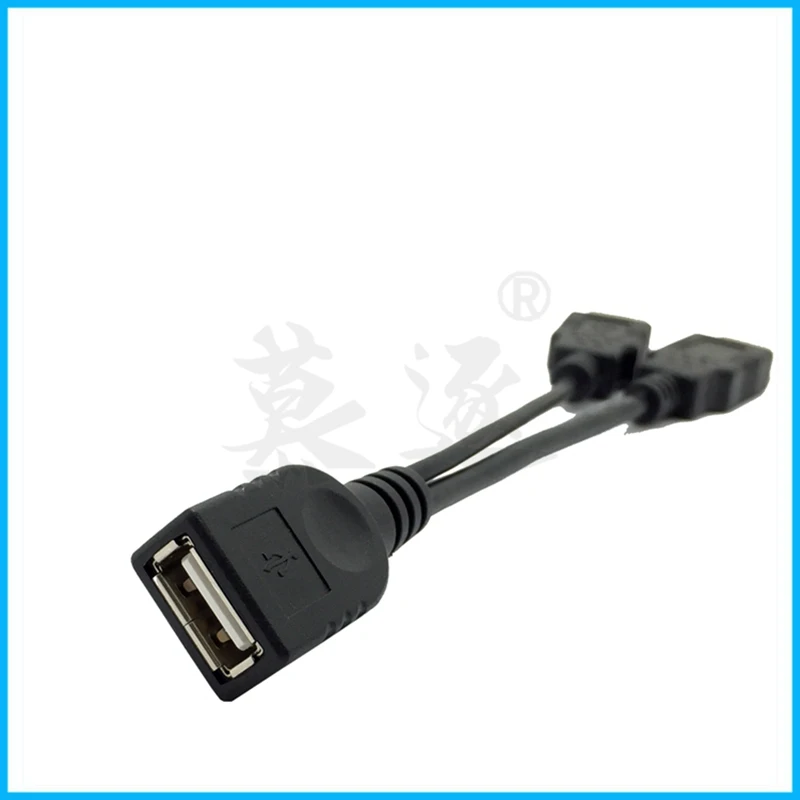 USB 2,0 A macho a USB hembra 2 doble fuente de alimentación USB hembra Cable de extensión divisor HUB carga para impresoras - imagen 5