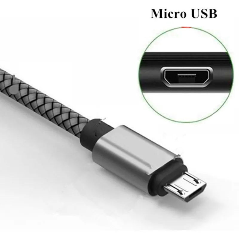 Cable Micro USB de cargador rápido para Samsung S3 S6 S7 Edge Redmi Note 6 Huawei Android Cable de datos para teléfono móvil Cable de carga para tableta