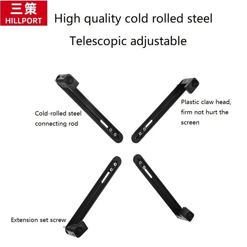 HILLPORT Extension Vesa Adaptor Fitting Support Bar For 13-27 Inch No Mounting Vesa Hole Monitor Desk Stand Accessory XL101 - imagen 4