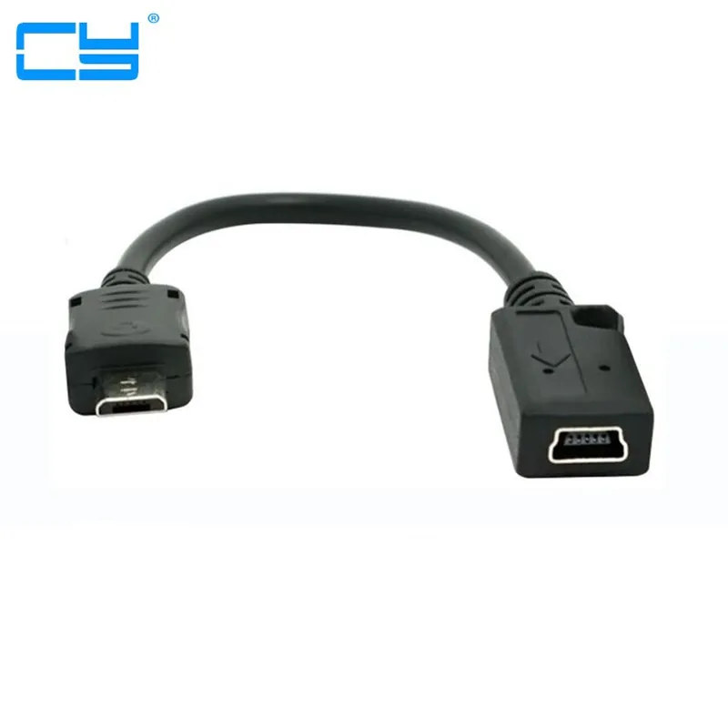 Cable adaptador Micro USB macho a Mini USB hembra de 0,18 M para teléfonos MP3 - imagen 2