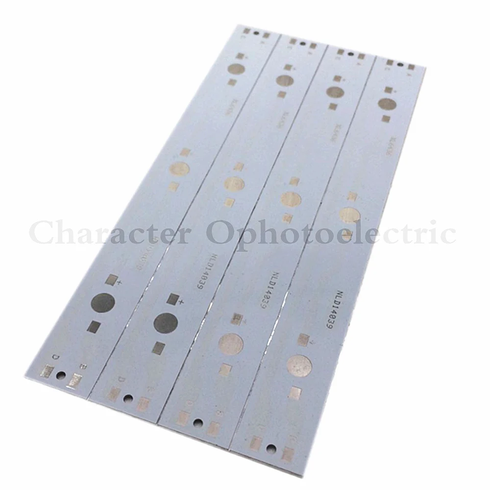 10 placas de circuito PCB de aluminio de 140 mm x 16 mm para LED de 3 x 1 w, 3 w, 5 w en serie