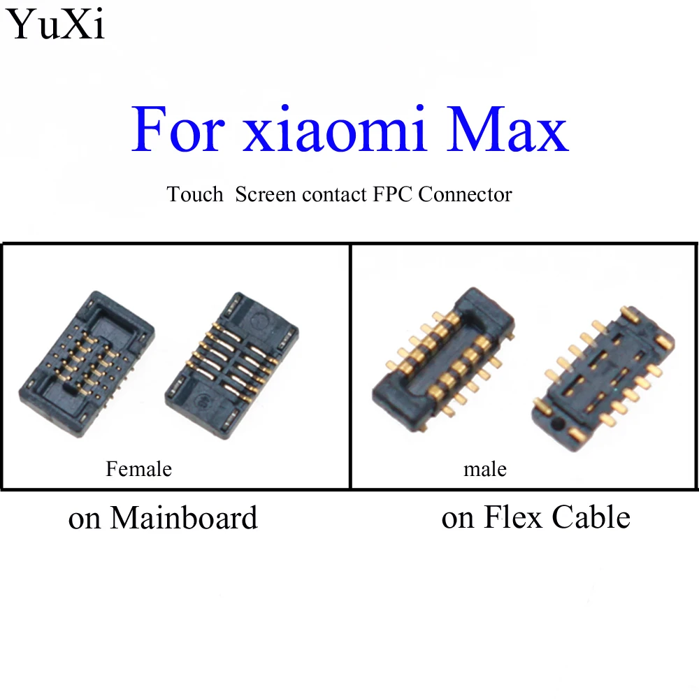 YuXi-pantalla táctil para Xiaomi Max /Redmi Note 4 3S, conector FPC FFC, puerto de enchufe para huella dactilar en la placa base/Cable flexible