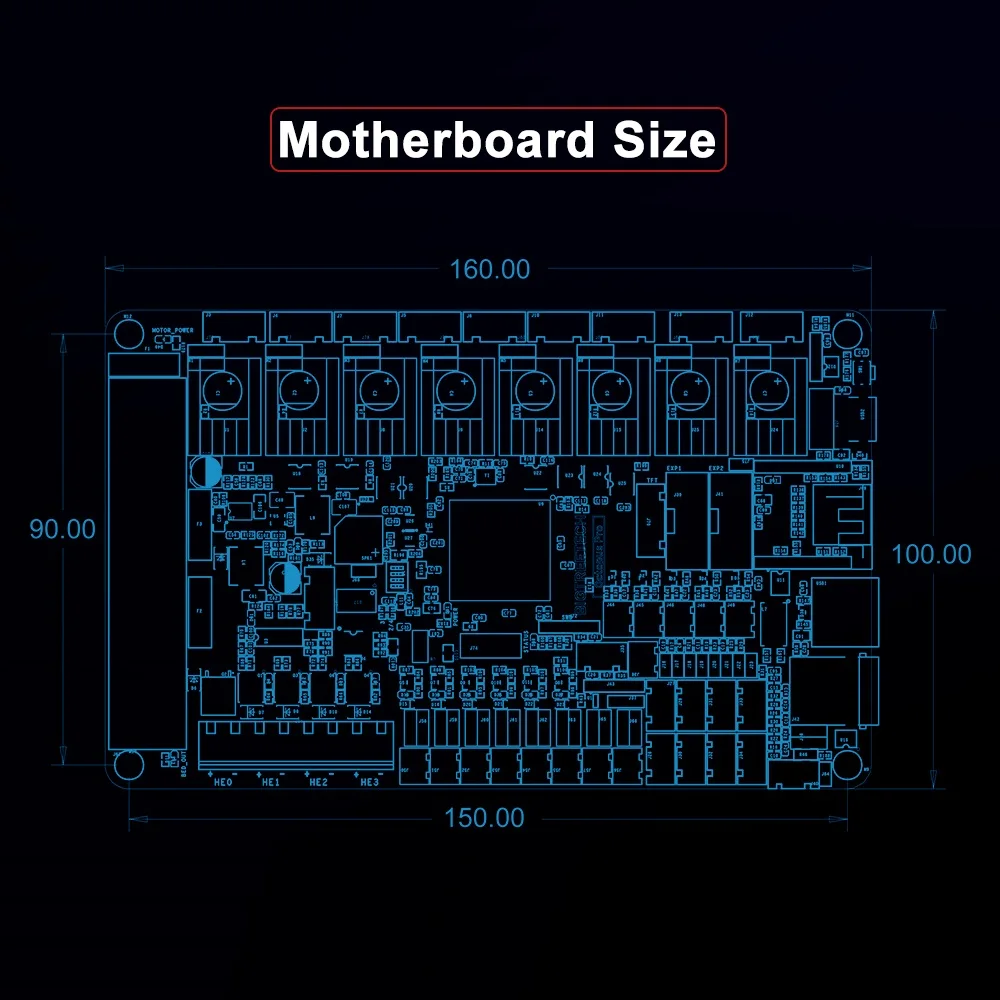 BIGTREETECH-placa base de impresora 3D Octopus Pro, 60V, soporte de 8 ejes, TMC5160 Pro, TMC2209 para Ender3 VORON 2,4, placa de Control 3D - imagen 4