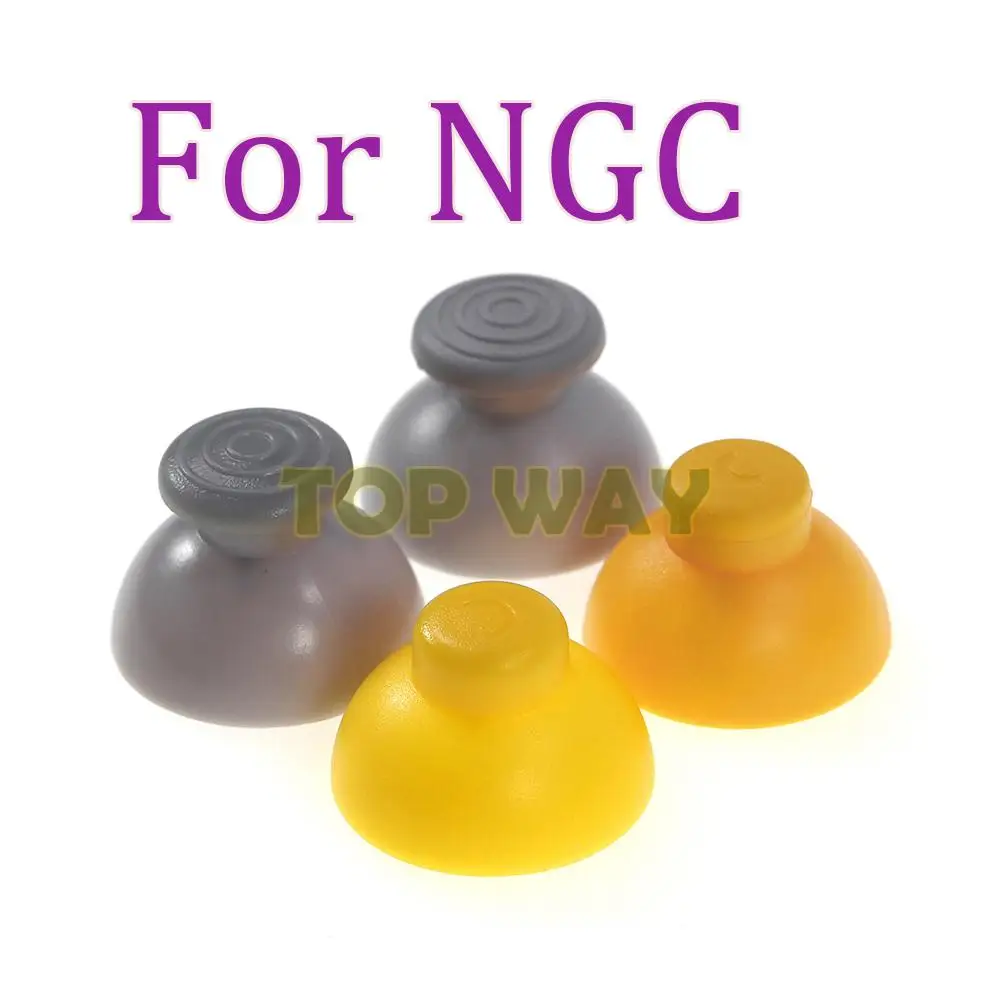 100sets Replacement Joystick Thumb Stick Cap Yellow Gray Worn Out Analog Cap For NGC Gamecube gamecube GC controller - imagen 3