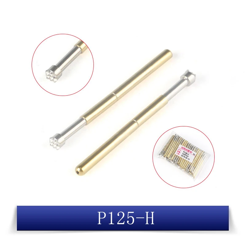 Sonda de prueba de resorte Pogo Pin, P125-A, P125-B, P125-D, P125-E2, P125-G2, P125-H, P125-J, P125-Q1, P125-Q2, 20 Uds. - imagen 4