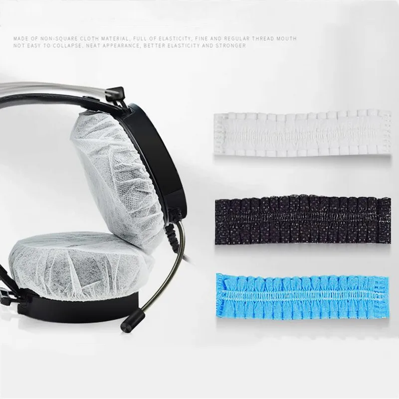 Fundas no tejidas para auriculares, almohadillas sanitarias desechables de repuesto para la mayoría de los auriculares, 100 ~ 11cm, 8,5 piezas