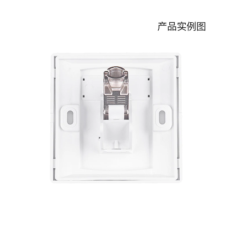 Placa frontal de pared de red de 86x86mm, 1 puerto, salidas de pared, Ethernet, 2 puertos, placa de pared Modular adecuada para caja inferior de 80x80mm - imagen 4