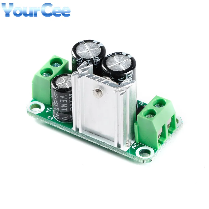 Módulo de fuente de alimentación de placa de filtro rectificador regulado individual 5V 6V 9V 12V 15V 18V 24V L7805 L7806 L7809 L7812 L7815 L7818 L7824 - imagen 2