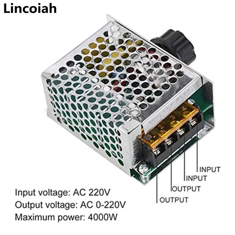 Regulador de voltaje SCR AC 220V 4000W atenuadores controlador de velocidad del Motor termostato módulo regulador de voltaje electrónico - imagen 2