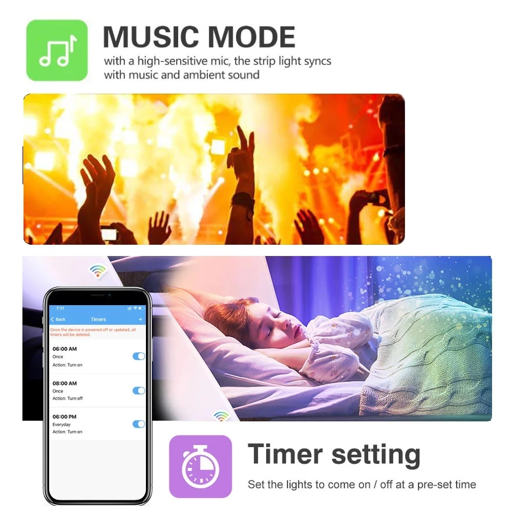 Controlador LED WS2812B, música compatible con Bluetooth para SK6812 WS2811 WS2812, tira de luces LED de píxeles, aplicación de 28 teclas, DC5-24V remoto - imagen 4