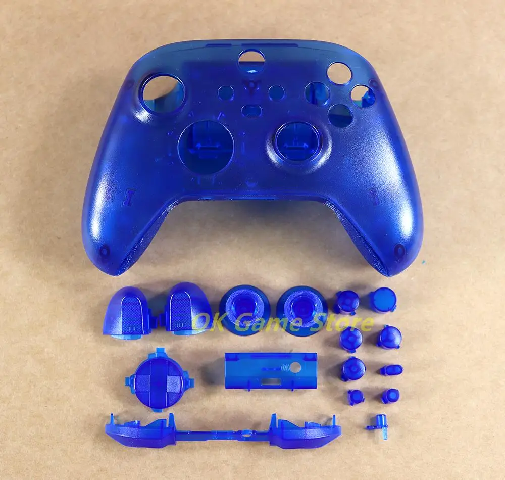 1 Juego de carcasa transparente de repuesto para controlador Xbox Series X S, carcasa transparente con juegos completos de botones - imagen 5