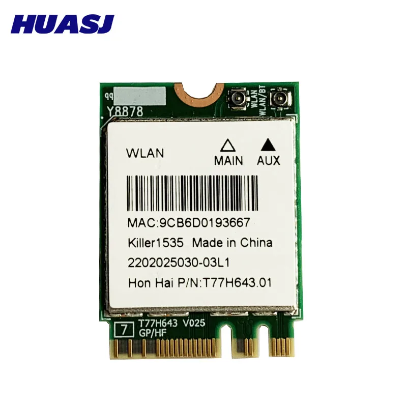 Tarjeta Inalámbrica Bigfoot Killer 1535 - Conector M.2 NGFF