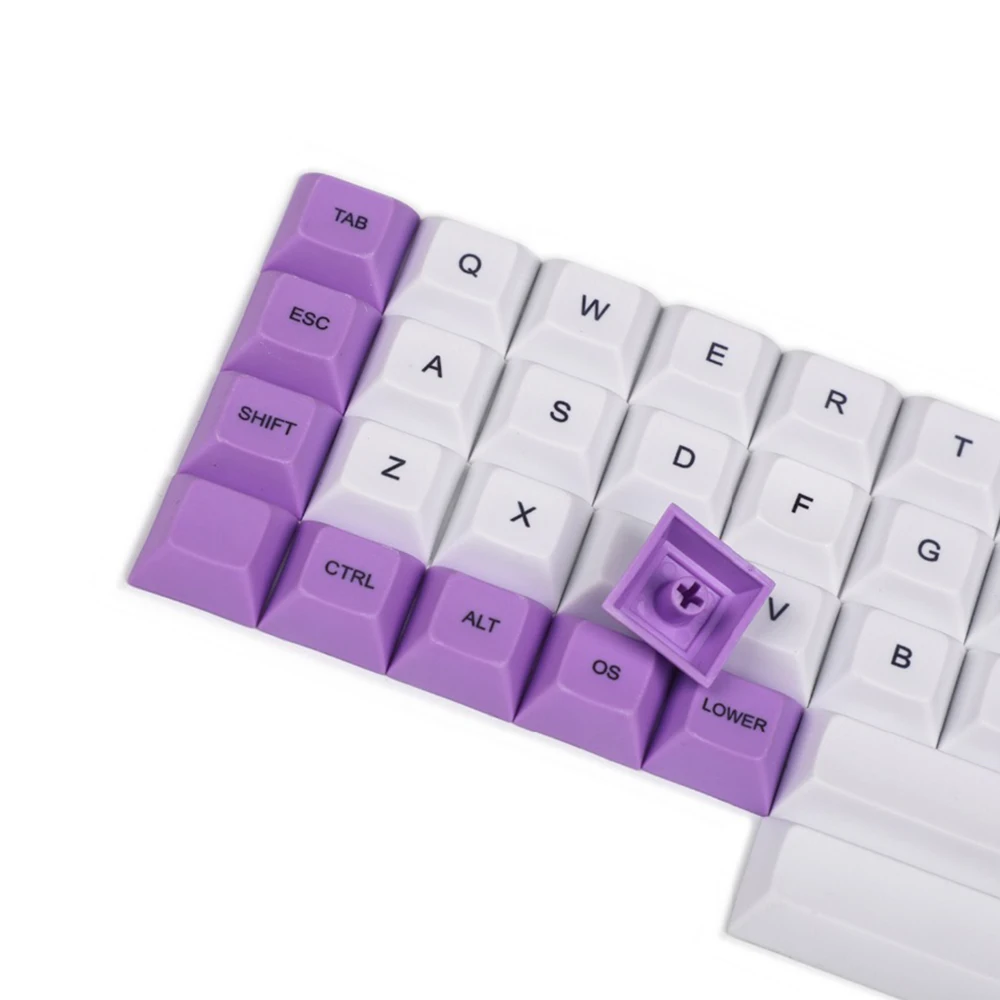 YMDK Dye-Tapa de tecla Sub 1,4mm PBT DSA para interruptores MX 40%, teclado Planck YMD40 v2 Niu40 - imagen 5