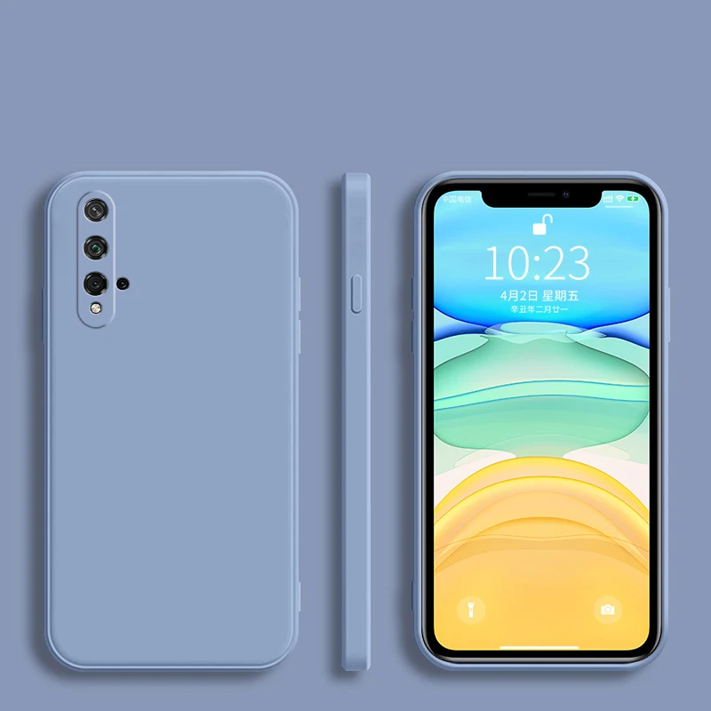 Funda de teléfono de silicona con marco cuadrado para Huawei Honor 20, 10, 30, 30S Pro Lite, suave funda protectora completa - imagen 4
