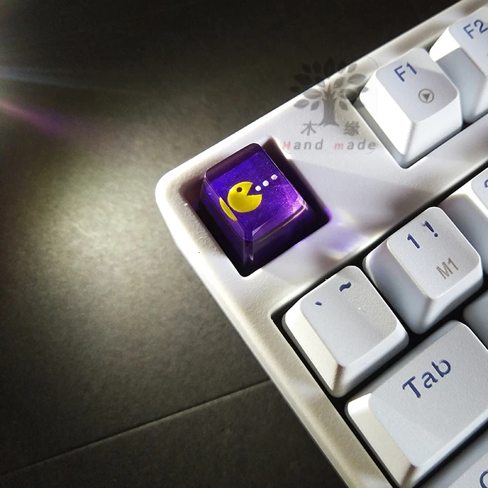 Tapa de tecla de resina retroiluminada hecha a mano, Teclado mecánico translúcido con personalidad para interruptores MX, 1 ud. - imagen 3