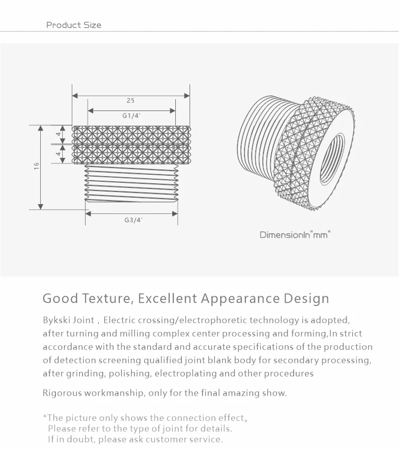 Una página de producto para un producto con un dibujo del producto y una descripción del producto
