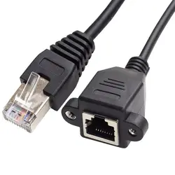 Cable Extensión RJ45 Macho a Hembra Cat 5e UTP – Montaje en Panel