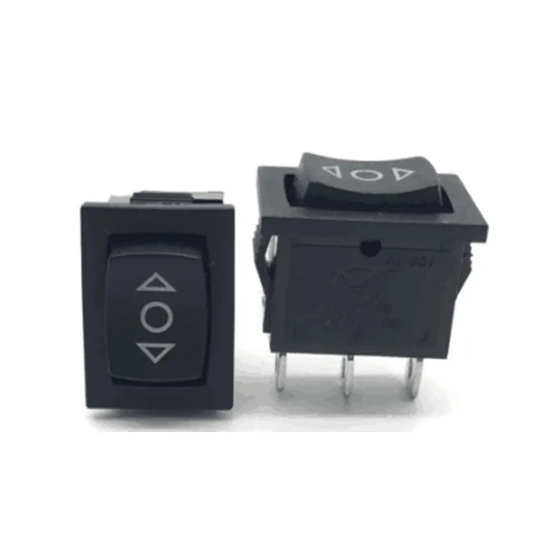KCD1 Interruptor Basculante Negro 6A 250V 10A 125V 3/6 Pines