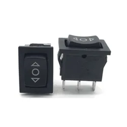 KCD1 Interruptor Basculante Negro 6A 250V 10A 125V 3/6 Pines