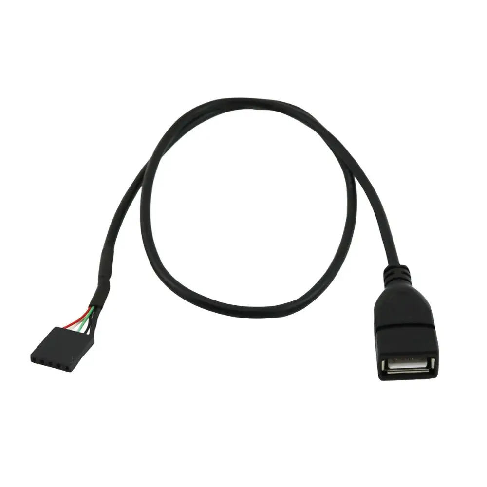 1 unidad USB 2,0 A hembra a Dupont 5 pines hembra conector de placa base Cable 50CM/1,5 pies - imagen 5