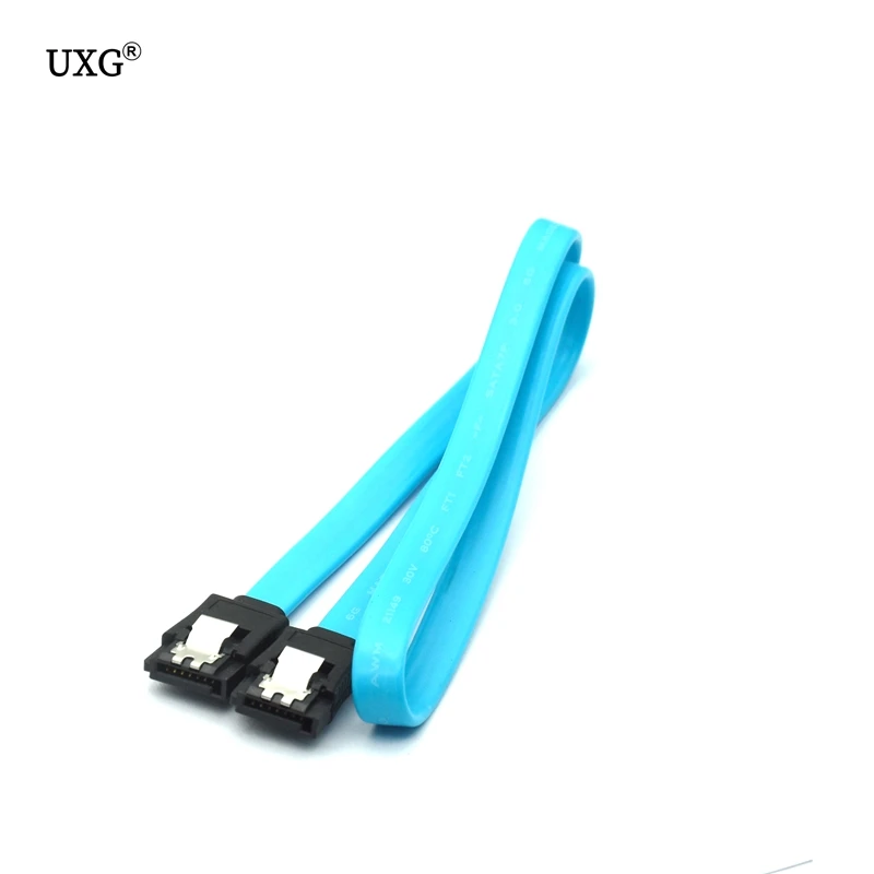 Cable SATA 3,0 a disco duro SSD, adaptador HDD, cable recto de 90 grados, Cable Sata 3,0 para Asus MSI, Cable de placa base Gigabyte, azul - imagen 4