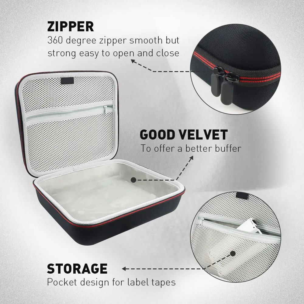 UniPlus bolsa de protección dura para Canon Selphy CP1300 CP1200 CP1000 estuche de almacenamiento para impresora fotográfica bolso impermeable caja de viaje de transporte - imagen 3