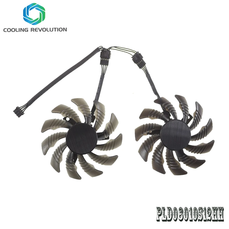 Reemplazo del ventilador para Gigabyte GTX 1050Ti 1050 RX 550 RX560, 75MM, PLD08010S12HH, T128010SU, 4 pines, 0.35A, tarjeta gráfica de vídeo