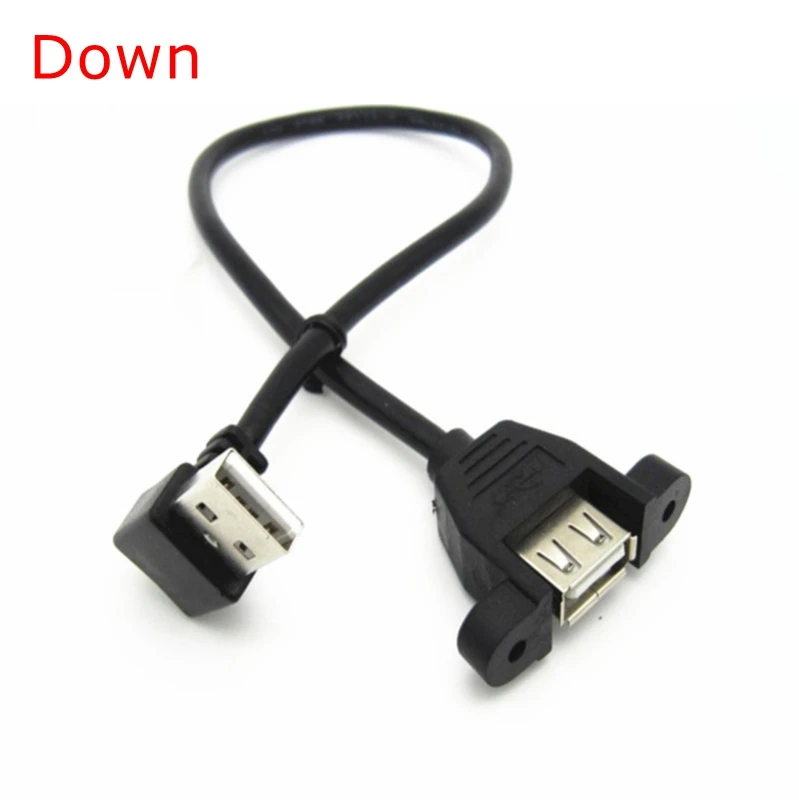 Cable de extensión de impresora con montaje en oreja, montaje de Panel hembra a USB B macho, ángulo izquierdo y derecho, arriba y abajo, USB 2,0 B - imagen 5