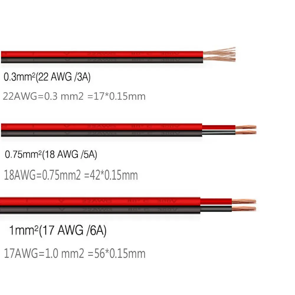 Conector de alimentación CC de alta calidad con cable DIY 16 AWG 5,5*2,5mm enchufe hembra y macho adaptador de enchufe DC12V-24V - imagen 4