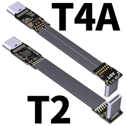 Cable USB-C Extensión Plano 90° 10Gbps FPV Macho a Hembra