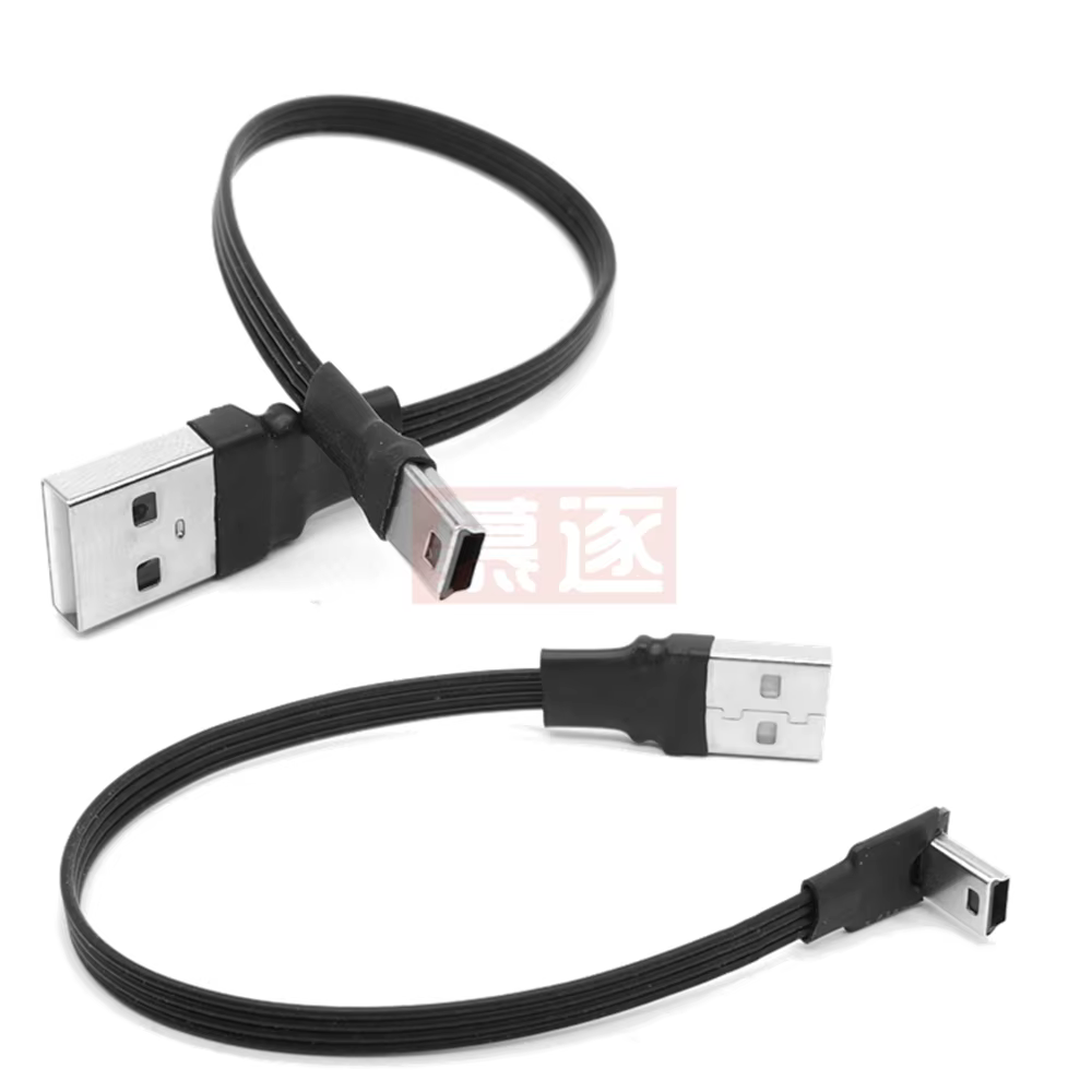 Cable Mini USB Tipo B flexible - Angular 90° USB 2.0 - imagen 4