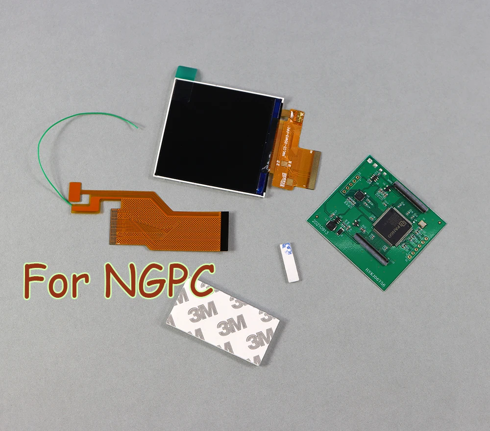1 Juego de repuesto de resaltado LCD para Nintendo NGPC, Kit de pantalla LCD, brillo ajustable, accesorios de 5 segmentos