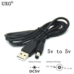 Cable USB a 12V DC en L