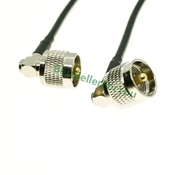 Cable Pigtail Coaxial UHF PL259 RG58 Macho Angular 90°