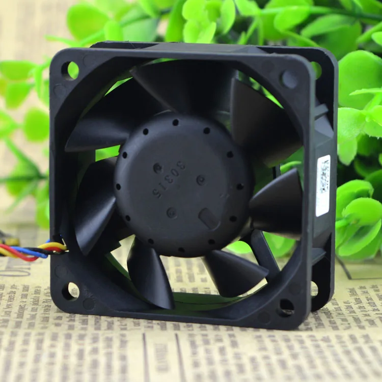 Ventilador de chasis Delta 6025 AFB0612L, 12V, 0.12A, 6CM, 6cm, 4 cables, silencioso de temperatura - imagen 5