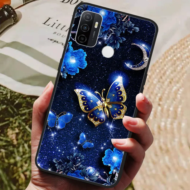 Funda de silicona blanda Para OPPO A53S 2020, carcasa pintada de Lobo y gato, funda trasera Para OPPO A53 A 53, OPPOA53 4G A 53S - imagen 4