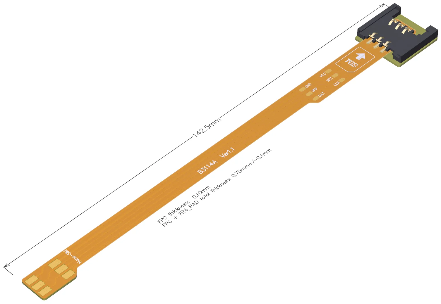 Abridor de tarjetas SIM FPC, tablero plano suave Compatible con Mini Nano Micro macho a hembra, herramienta de tarjeta de teléfono móvil ADT-Link - imagen 4