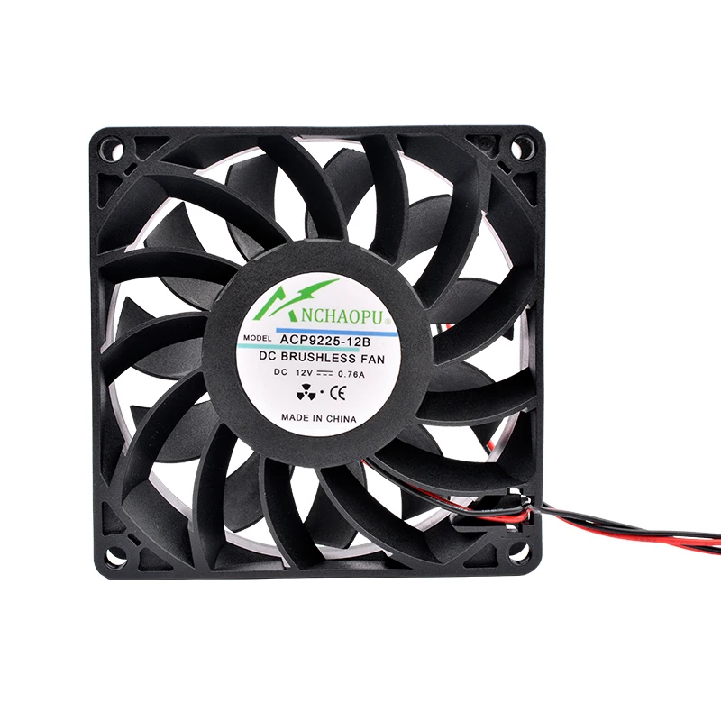 ACP9225 9cm 92mm ventilador 92x92x25mm DC12V 24V 2pin ventilador de refrigeración de alta velocidad y fuerte velocidad del viento para convertidor de frecuencia del chasis - imagen 4
