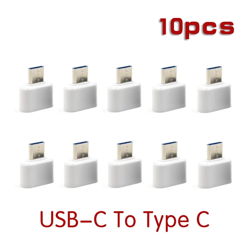 Adaptador de Cable USB 3,0 tipo C OTG, convertidor de USB-C tipo C para Xiaomi Mi5 Mi6, Huawei, Samsung, ratón, teclado, disco USB, 10 Uds.