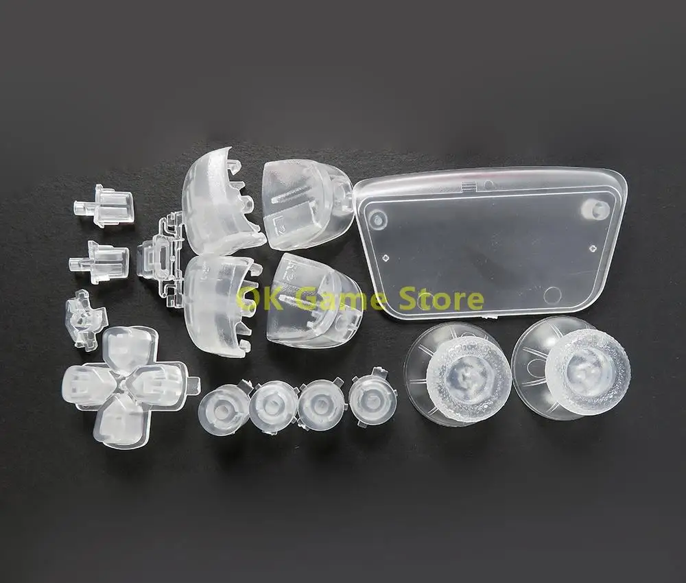10 set/lote juegos de botones completos transparentes para PlayStation 5 d-pad R1 L1 R2 L2 tecla de dirección ABXY botón Joysticks tapa para controlador PS5 - imagen 5