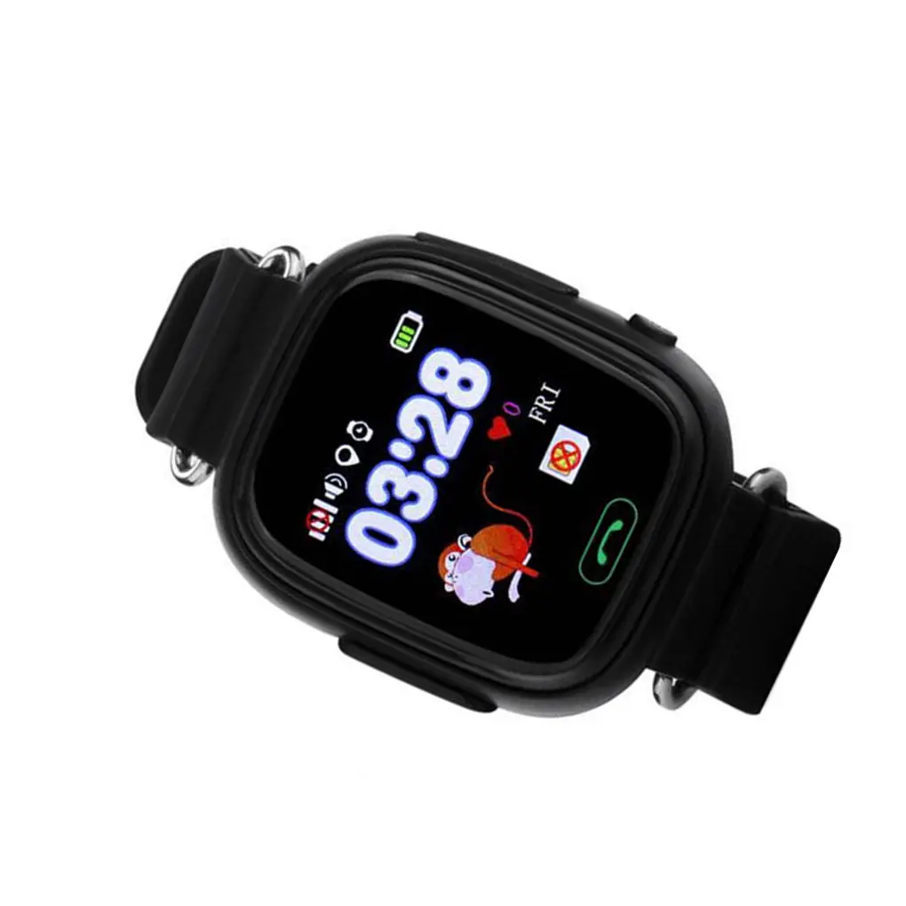 Reloj inteligente Q90 con GPS para niños, pulsera antipérdida para bebés, dispositivo de localización de llamadas SOS, rastreador - imagen 5