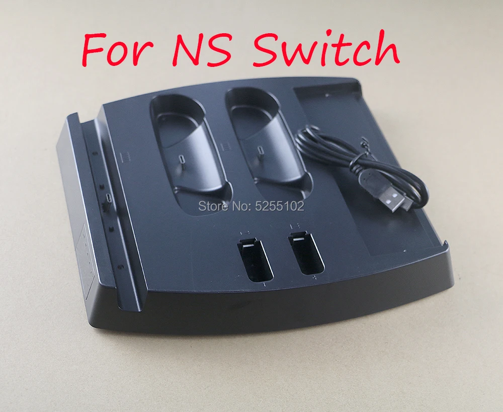 Para Nintendo Switch estación de carga rápida multifuncional soporte de almacenamiento de muelle soporte de cargador de consola para consola NS Switch