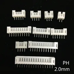 Conector JST PH 2.0mm Macho Recto 2-10 Pines