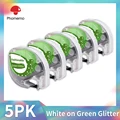 5PK Green Glitter
